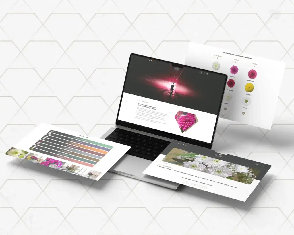 De website van VannoVa met de assortimentsmodule